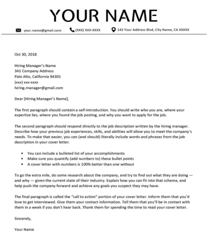 cover letter sample 英文求职信样本,提升求职成功率